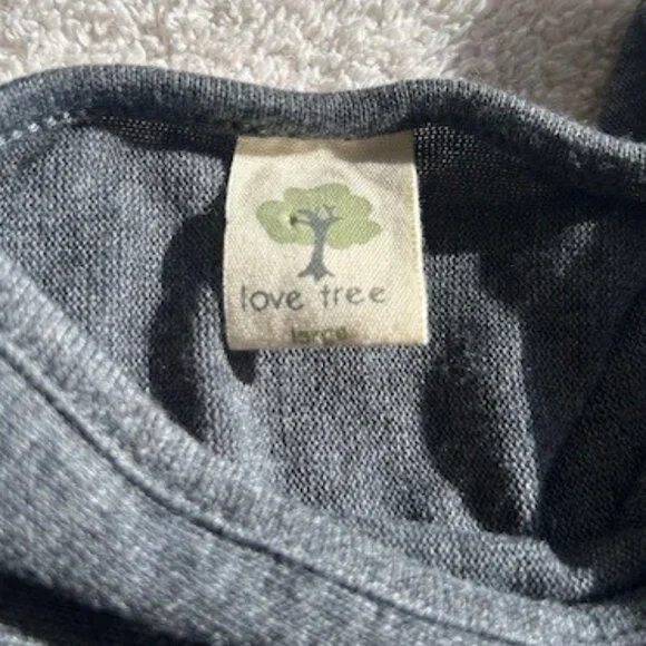 Charcoal Gray Dolman Sleeve Banded Bottom Knit Top - Picture 5 of 6